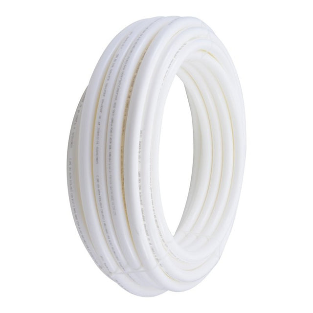 SharkBite U880W100 Coil Pipe, 1 in, 100 ft L, PEX-B, Polyethylene, White
