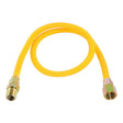 Eastman EZ-10 Series 10YE515036B Gas Connector, 36 in L, 1/2 in, FIP x MIP, Epoxy-Coated, 3/8 in, 304 Stainless Steel