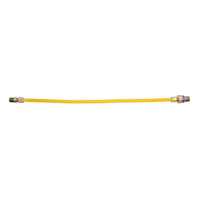 Eastman 10YE52V024B Gas Connector, 1/2 in, Flare x FIP, Brass, 24 in L, 1/2 in OD