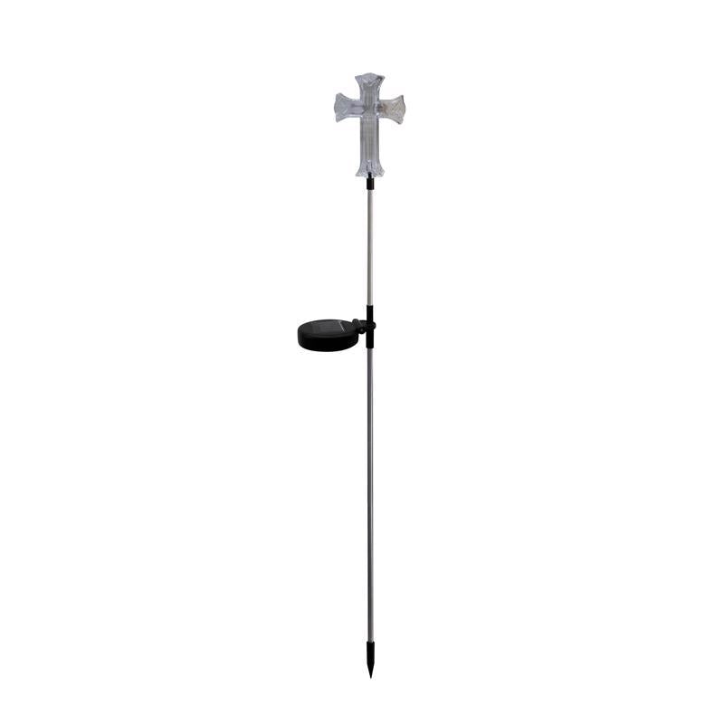 Alpine White Plastic 34 in. H Cross Outdoor Garden Stake, Pack of 20