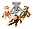 Multipet For Dog Assorted Plush Swingin Safari Dog Toy Extra Large 1 pk