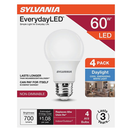 Sylvania 42015 LED Light Bulb, A19 Lamp, Daylight