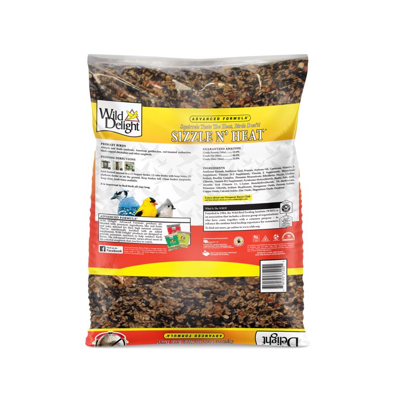 Wild Delight Sizzle N Heat Songbird Sunflower Kernels Wild Bird Food 5 lb, Pack of 6
