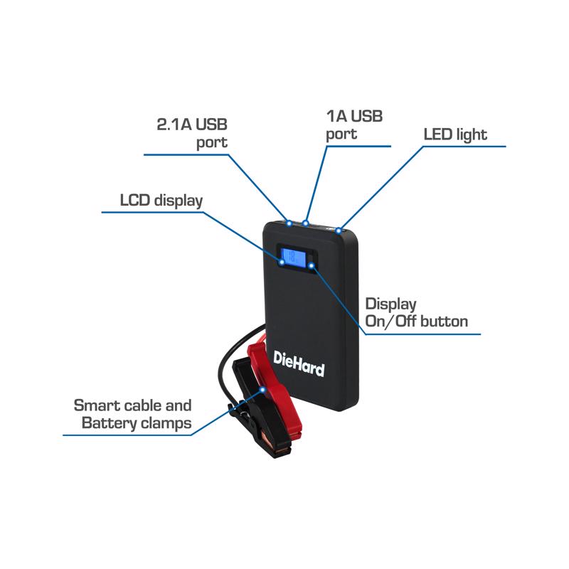 DieHard Automatic 12 V 600 amps Battery Jump Starter