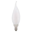 Sylvania TruWave Series 42083 LED Bulb, Bent Tip Lamp, 60 W Equivalent, Candelabra E12 Lamp Base, Dimmable, Frosted
