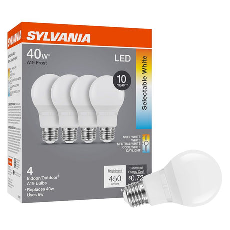 LED A19 5CCT SELECT 40W, Pack of 4