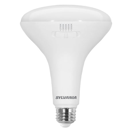 Sylvania TruWave 42108 LED Bulb, 5CCT Selectable, BR40 Lamp, 85 W Equivalent, E26 Medium Lamp Base, Dimmable, Frosted, Pack of 4