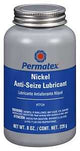 Permatex 77124 Lubricant, Graphite, Mineral Oil, Nickel Base, Silver, 8 oz Bottle, Paste