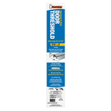 Frost King DT36/36A Top Threshold, 36 in L, 3-3/4 in W, Aluminum/Vinyl, Silver