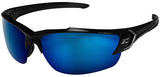 Edge KHOR Series TSDKAP218-G2 Aqua-Precision Polarized Safety Glasses, Mirror Lens, Nylon Frame, Black Frame