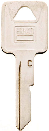 Hy-Ko 11010B50 Key Blank, B50 Key Number, Brass, Nickel, Pack of 10