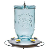Perky-Pet Hummingbird 32 oz Glass/Metal Mason Jar Nectar Bird Feeder 5 ports, Pack of 2