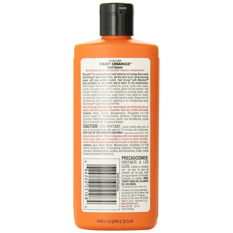 Fast Orange 25108 Hand Cleaner, Lotion, White, Citrus, 7.5 oz, Bottle, Pack of 12