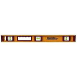 Johnson 1233-2400 I-Beam Level, 24 in L, 3-Vial, Non-Magnetic, Aluminum