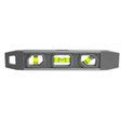 Johnson 1405-0900 Torpedo Level, 9 in L, 3-Vial, Magnetic, Aluminum/Rubber, Gray