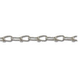 Campbell 076-2024N Double Loop Chain, #2/0, 250 ft L, 255 lb Working Load, Carbon Steel, Zinc