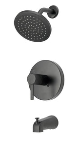 Boston Harbor F1A1F507BL Faucet, 1.75 gpm Showerhead, 1-Spray Setting, Zinc Tub Tub Spout, 1-Handle, Brass/Metal/Zinc