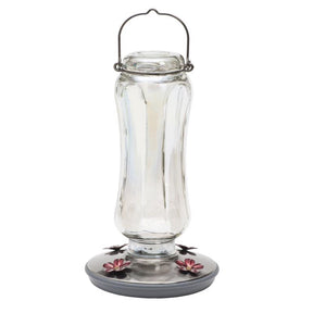 Perky-Pet Hummingbird 16 oz Glass/Metal Nectar Bird Feeder 4 ports, Pack of 2