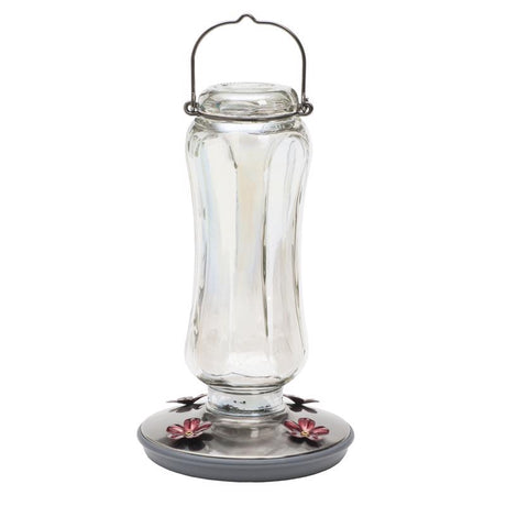Perky-Pet Hummingbird 16 oz Glass/Metal Nectar Bird Feeder 4 ports, Pack of 2