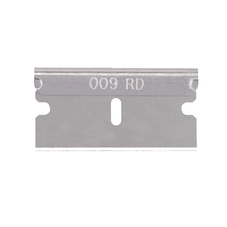 AccuTec PRO APBL-7020-CJAR Razor Blade, Two Facet, Single Edge Blade, 1 in W Blade, Aluminum/High Carbon Steel Blade, Pack of 100