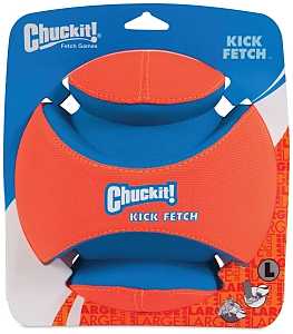 Chuckit! 251201 Dog Toy, L, High-Visibility, Canvas/Foam/Rubber, Blue/Orange