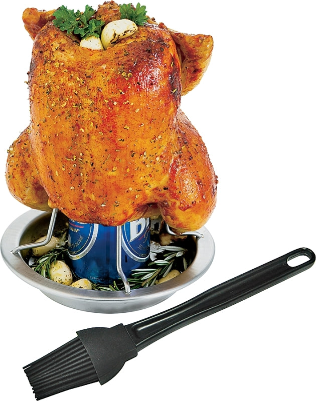 GrillPro 41333 Chicken Roaster, Stainless Steel