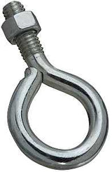 National Hardware N221-259 Eye Bolt, 3/8-16 Thread, Coarse Thread, 1 in L Thread, 1 in ID Dia Eye, 1.35 in L Shank, Zinc, Pack of 10
