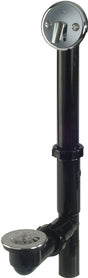 Keeney 64B Bath Drain, Plastic, Black, Chrome-Plated
