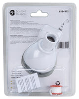Boston Harbor SD3068WH Fixmount Shower Head, 1.75 (6.6) 80 gpm (L/MIN) psi, 1/2-14 NPT Connection, Threaded, ABS