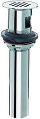 Plumb Pak PP856-80PC Lavatory Plug with Grid Strainer, Commercial-Grade, Pop-Out, Cast Brass, Chrome