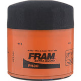 Fram PH30 Full Flow Lube Oil Filter, 13/16-16 Connection, Threaded, Cellulose, Synthetic Glass Filter Media