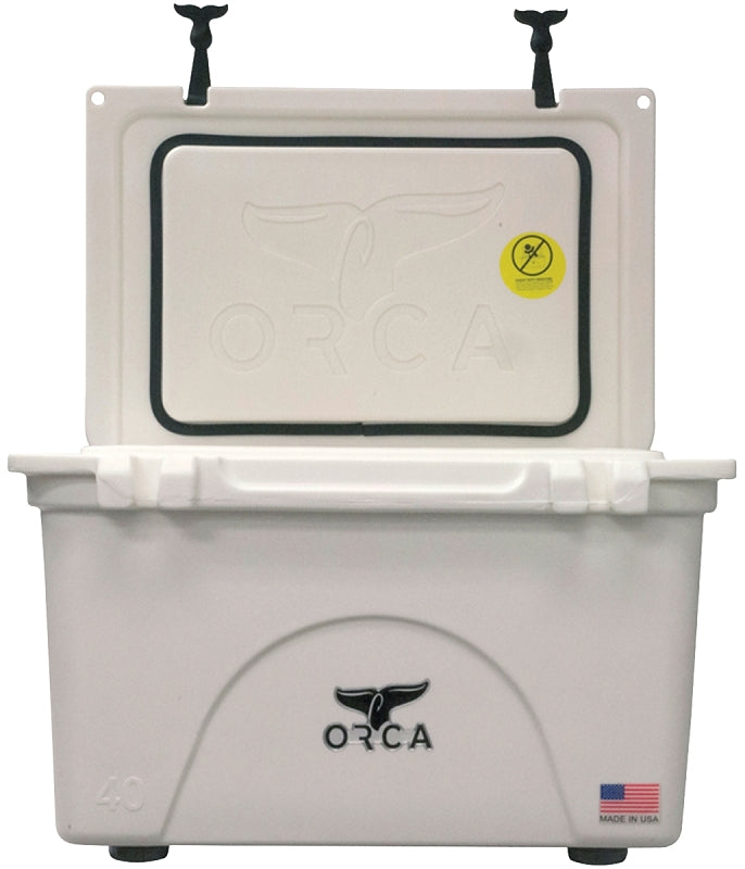 Orca ORCW040 Cooler, 40 qt Cooler, White, Up to 10 days Ice Retention