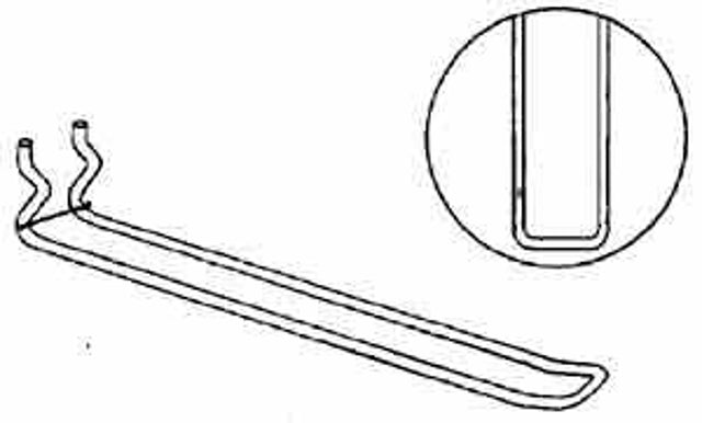 Trion 1180 8INW/PIN All Wire Medium Duty Loop Hook, 0.148 in Dia x 8-3/4 in L x 8 in H