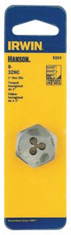 Irwin Hanson 9328 Machine Screw Die, #10-24 Thread, UNC Thread, Right Hand Thread, HCS