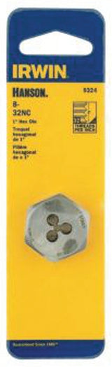 Irwin Hanson 9328 Machine Screw Die, #10-24 Thread, UNC Thread, Right Hand Thread, HCS