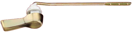 Plumb Pak PP835-64 Toilet Flush Lever, Front Mounting, 8 in L Flush Arm, Metal, Antique Brass