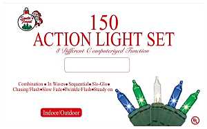 Hometown Holidays 01037 Chaser Light Set, 150-Lamp