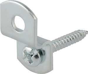 OOK 50220 Mirror Clip Set, 1/8 in L Dimensions, Metal, Nickel, Wall, 15/PK, Pack of 12