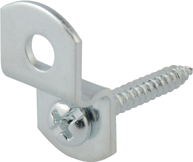 OOK 50220 Mirror Clip Set, 1/8 in L Dimensions, Metal, Nickel, Wall, 15/PK, Pack of 12