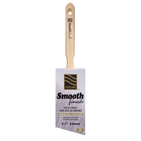 Nour 4441-63N Paint Brush, 2-1/2 in W, Angular Brush, Synthetic Bristle, Sash Handle