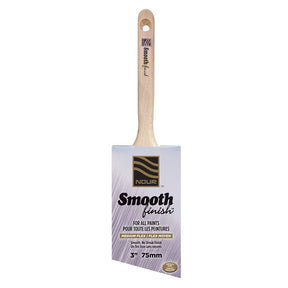 Nour 4441-75N Paint Brush, 3 in W, Angular Brush, Synthetic Bristle, Sash Handle