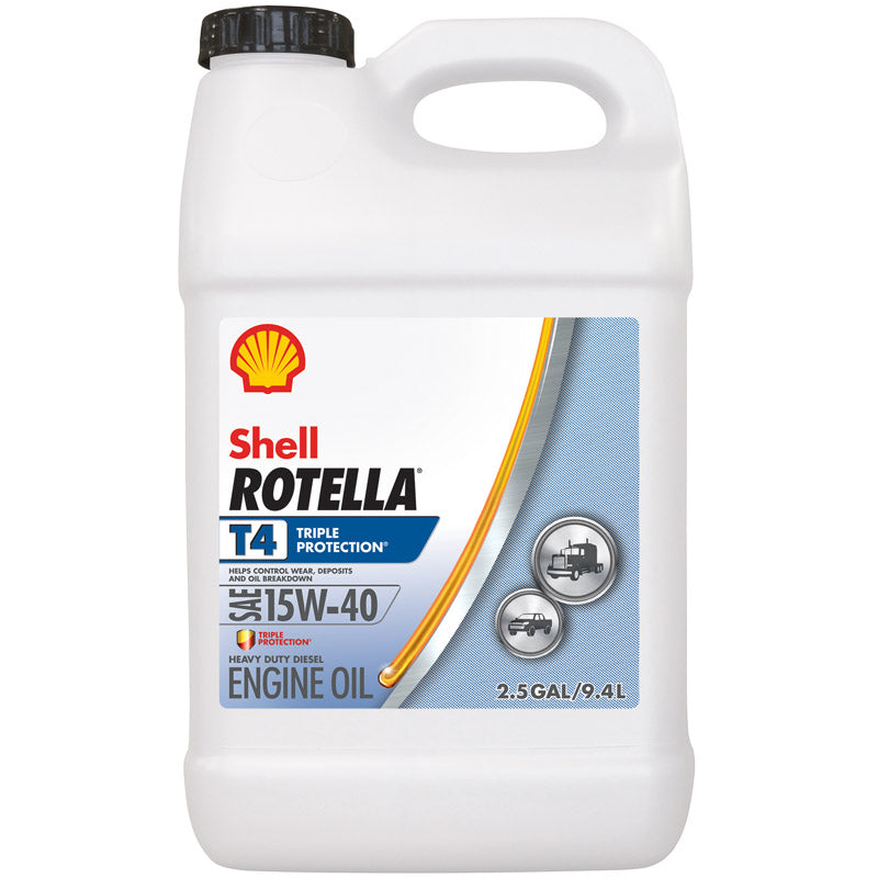 Shell Rotella 15W-40 Diesel Heavy Duty Engine Oil 2.5 gal 1 pk, Pack of 2