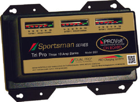 Dual Pro SS3AUTO Sportsman Series Autoprofile Battery Charger, 30A, 3 Banks