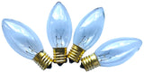 Hometown Holidays 16520 Type C Light Bulb, 7 W, Intermediate Lamp Base, Incandescent, Clear, 3000 hr Average Life, Pack of 25