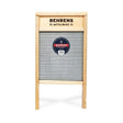 Behrens BWBG12 Galvanized Washboard, 1-3/4 in L, 12-3/8 in W, Wood