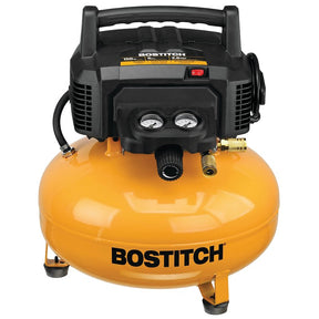 Bostitch BXCM02012 Portable Air Compressor, Electric, 6 gal Tank, 120 V, 150 psi Pressure, 2.6 scfm Air