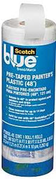 ScotchBlue PT2093EL-48 Painter's Tape, 30 yd L, 48 in W, 0.35 mil Thick, Crepe Paper Backing, Blue