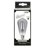 Feit Electric ST19/SMK/VG/LED LED Bulb, Decorative, ST19 Lamp, 25 W Equivalent, E26 Lamp Base, Dimmable, Clear, Pack of 4