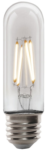 Feit Electric T10/CL/VG/LED LED Bulb, Decorative, T10 Lamp, 40 W Equivalent, E26 Lamp Base, Dimmable, Clear, Pack of 4