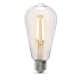 Feit Electric ST19CL927CA/DD/FILED Filament LED Bulb, Straight Tubular, Dusk-to-Dawn, ST19 Lamp, 60 W Equivalent, Clear